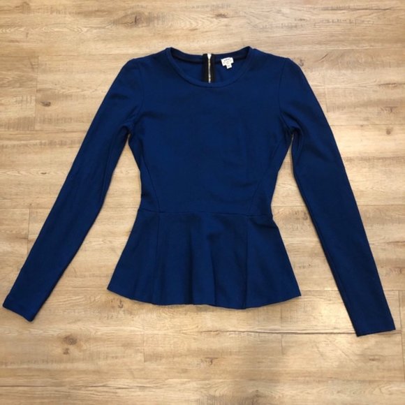 Wilfred peplum zipper back top size *6* - Picture 1 of 10